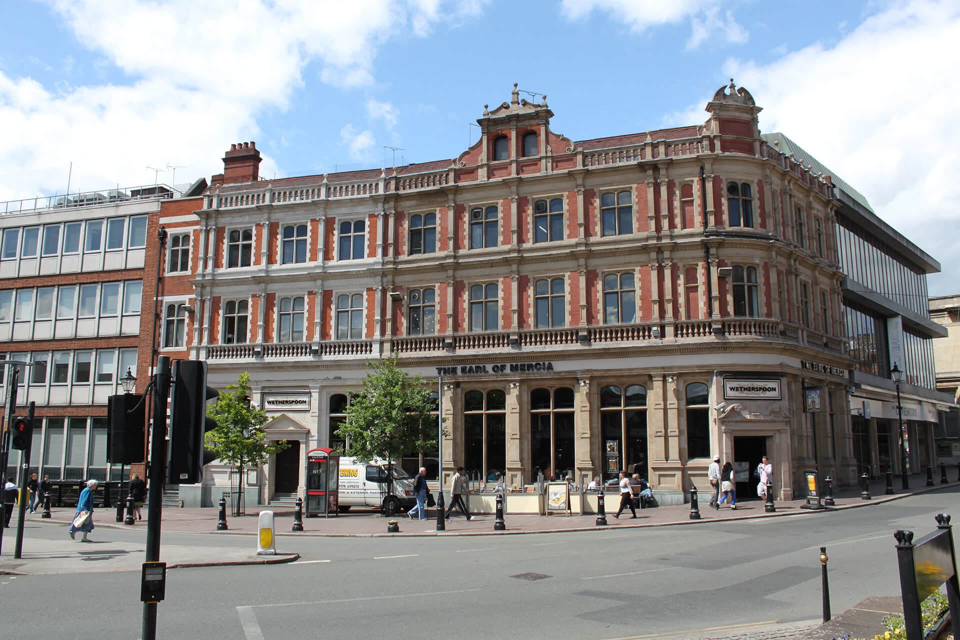JD Wetherspoons pub looking splendid after Encanto has jet washed the exterior and cleaned up the brick and masonry.