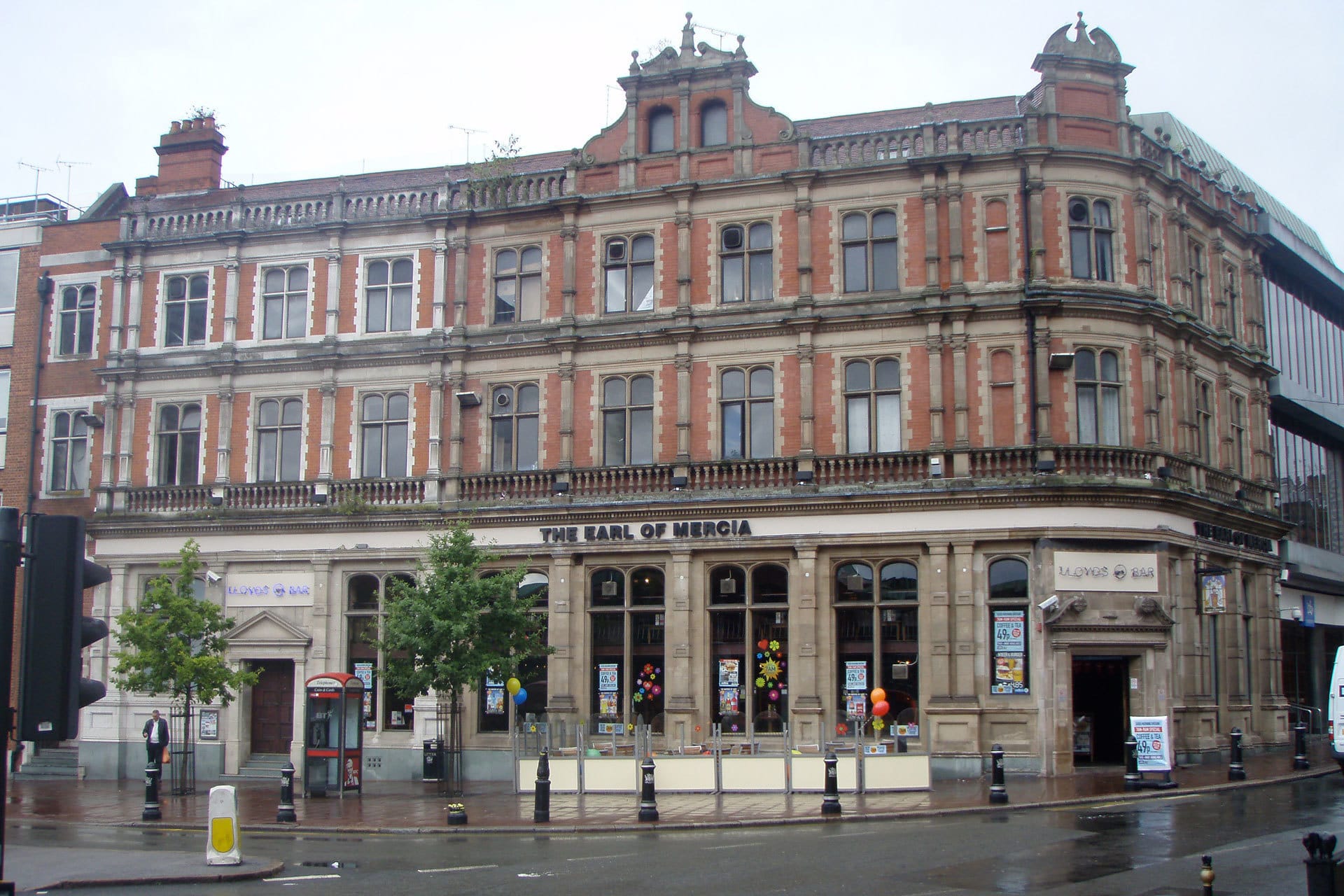 JD Wetherspoons Pub in Coventry, Before - Brick Cleaning