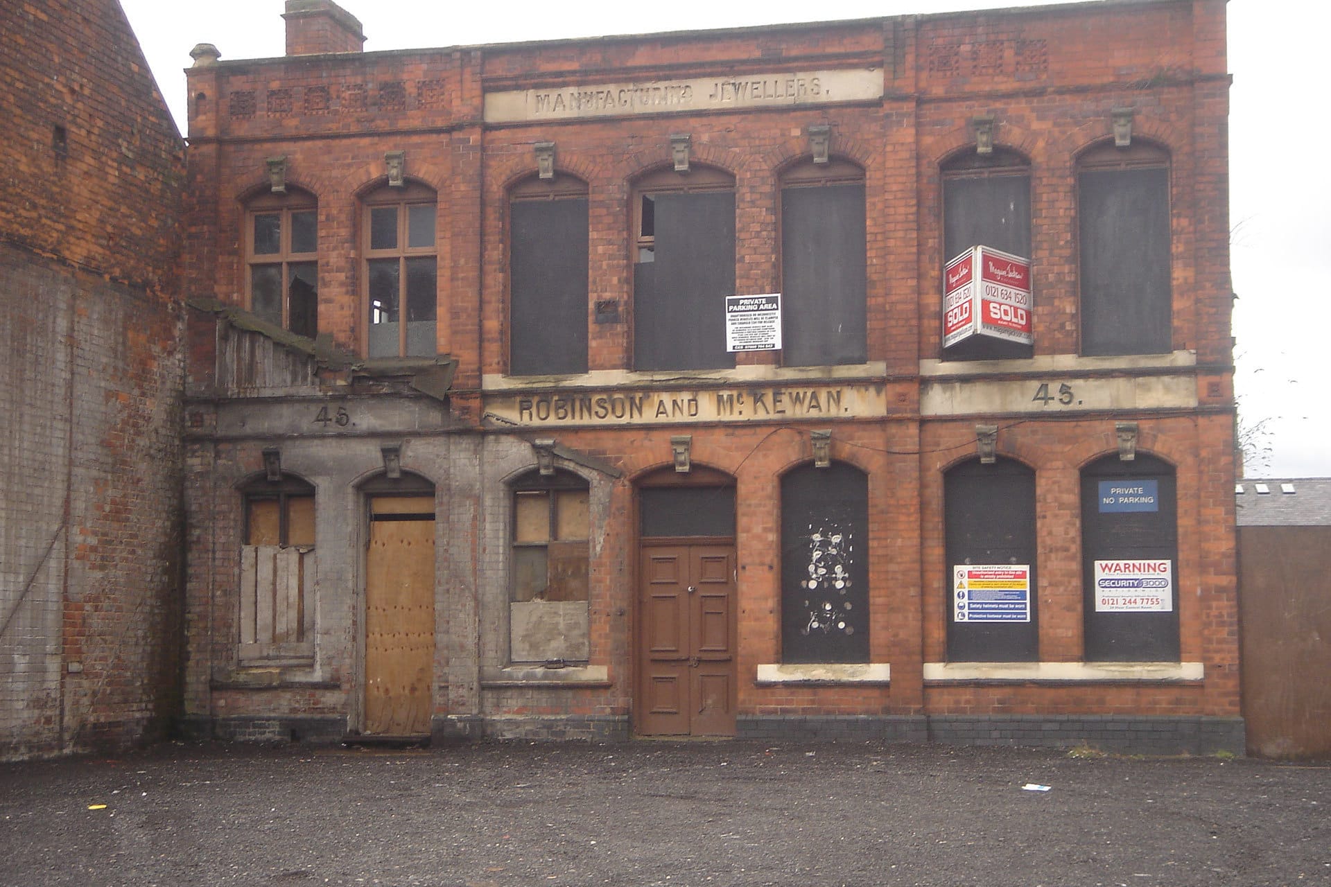 Brick Cleaning in Jewellery Quarter, Before.