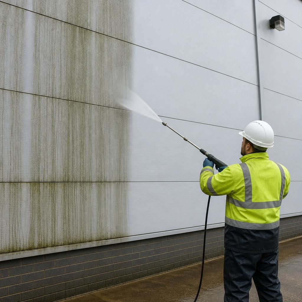 Before and after cladding restoration