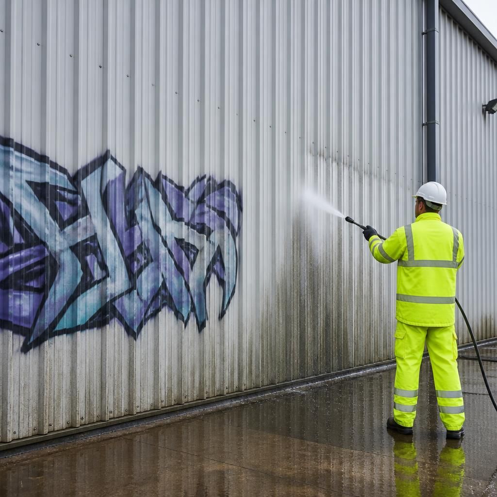 Warehouse Graffiti Removal