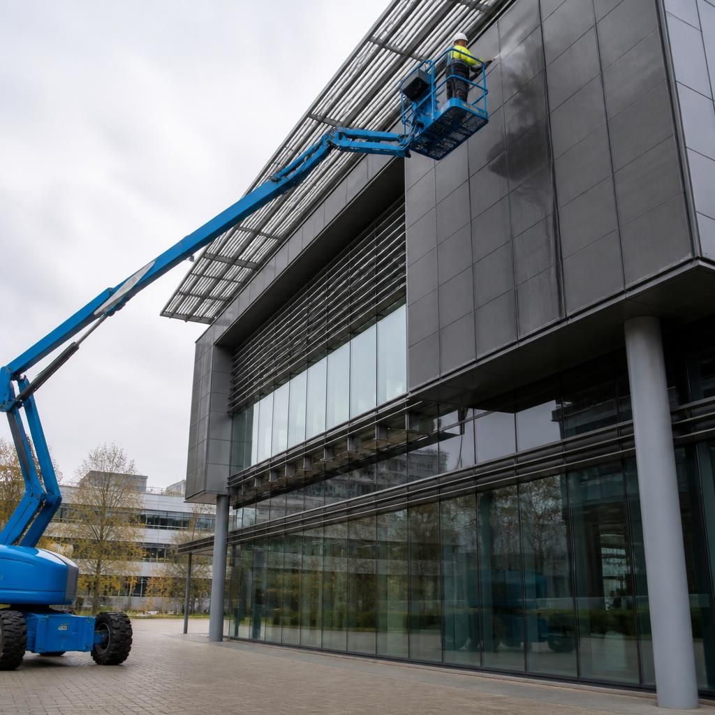 Using access equipment for high reach areas