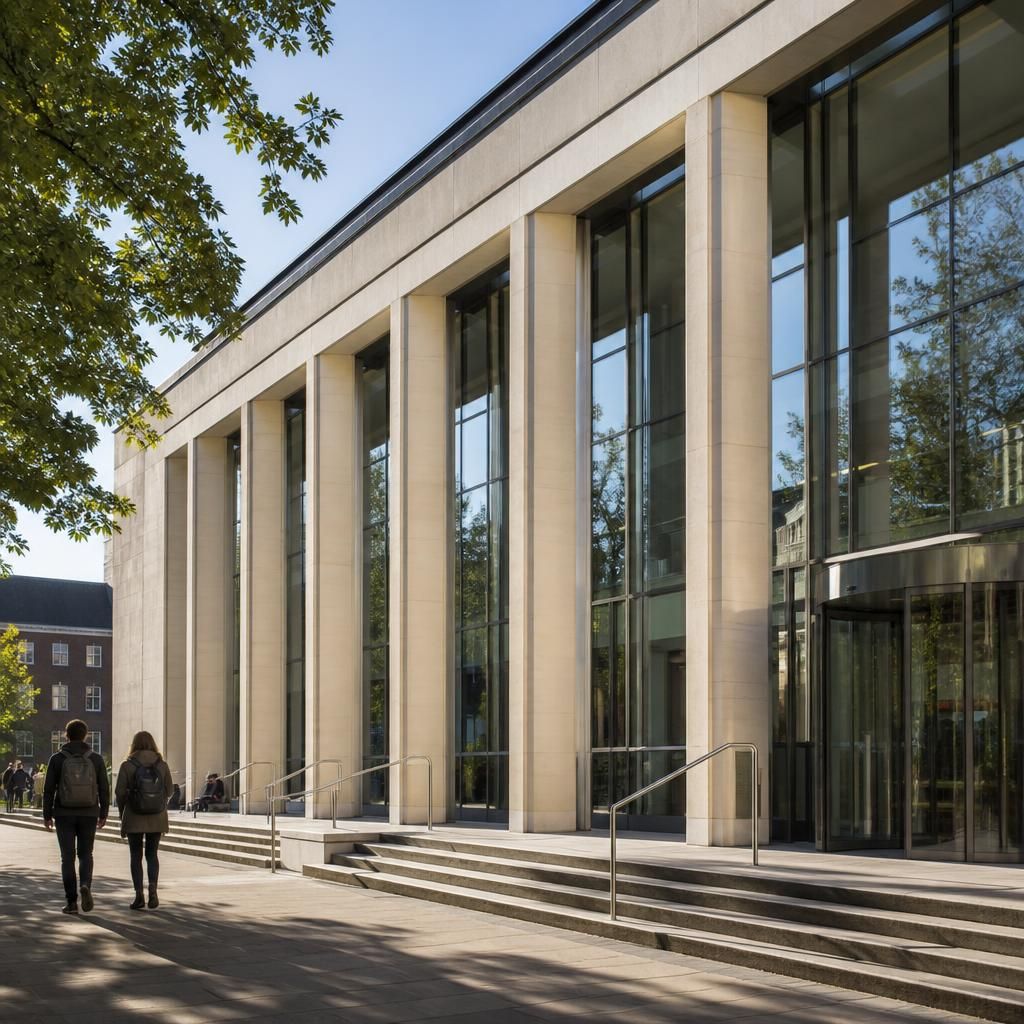 Improved university facade appearance