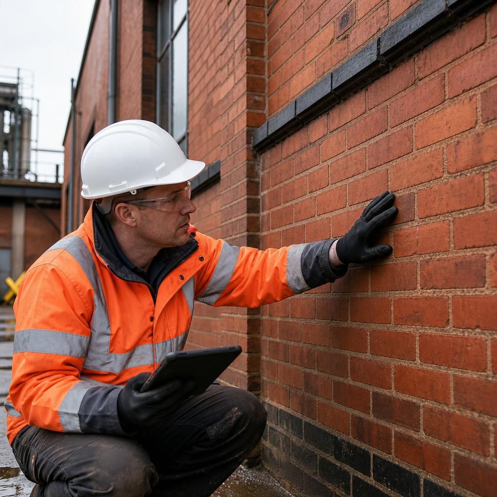 Technician conducting post-cleaning inspection