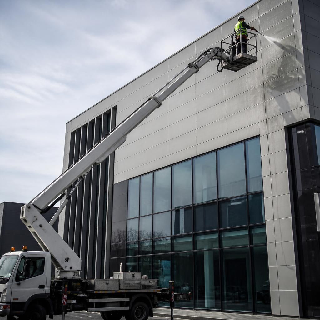 Access equipment used for high reach cleaning