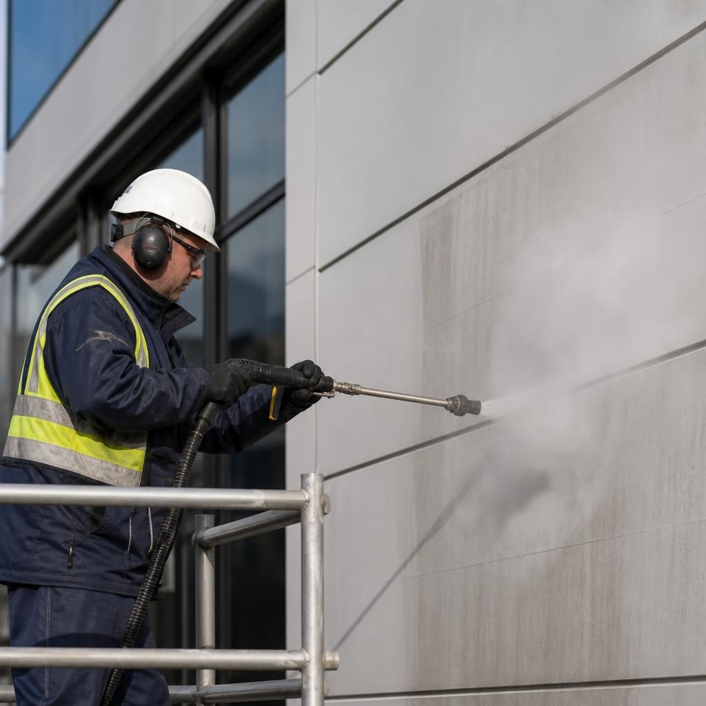 Steam cleaning cladding