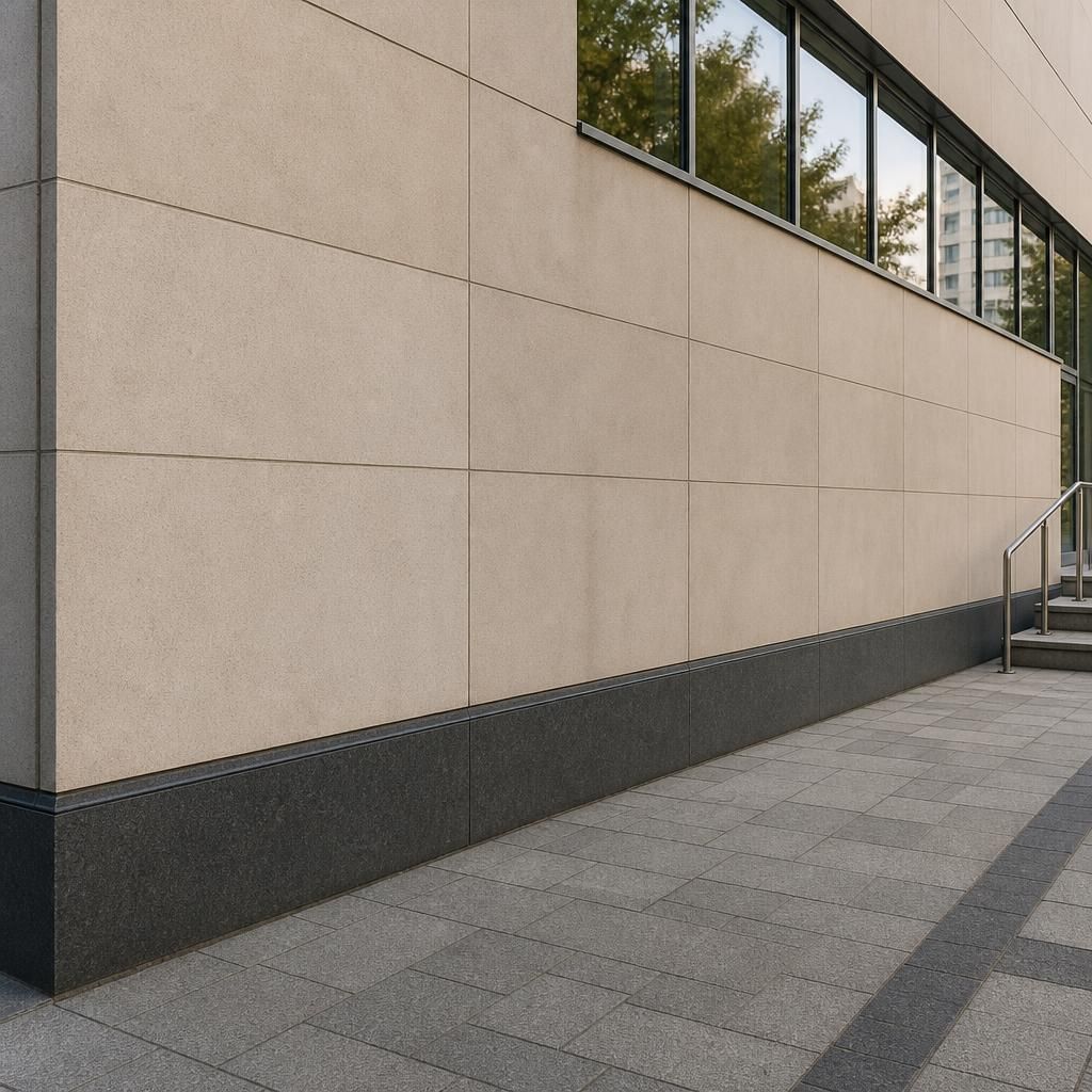 Facade expertly cleaned from graffiti