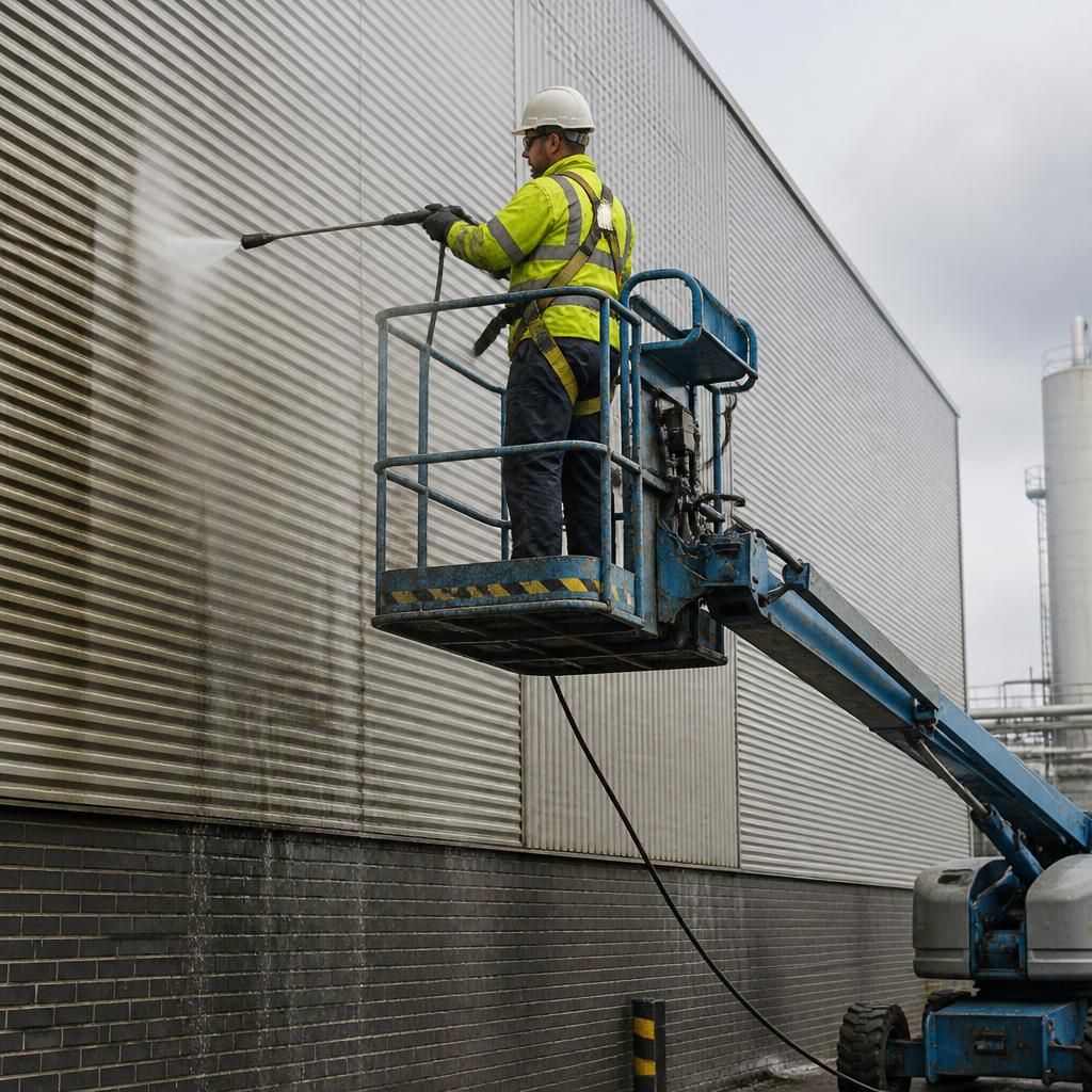 Safe access equipment used for cleaning