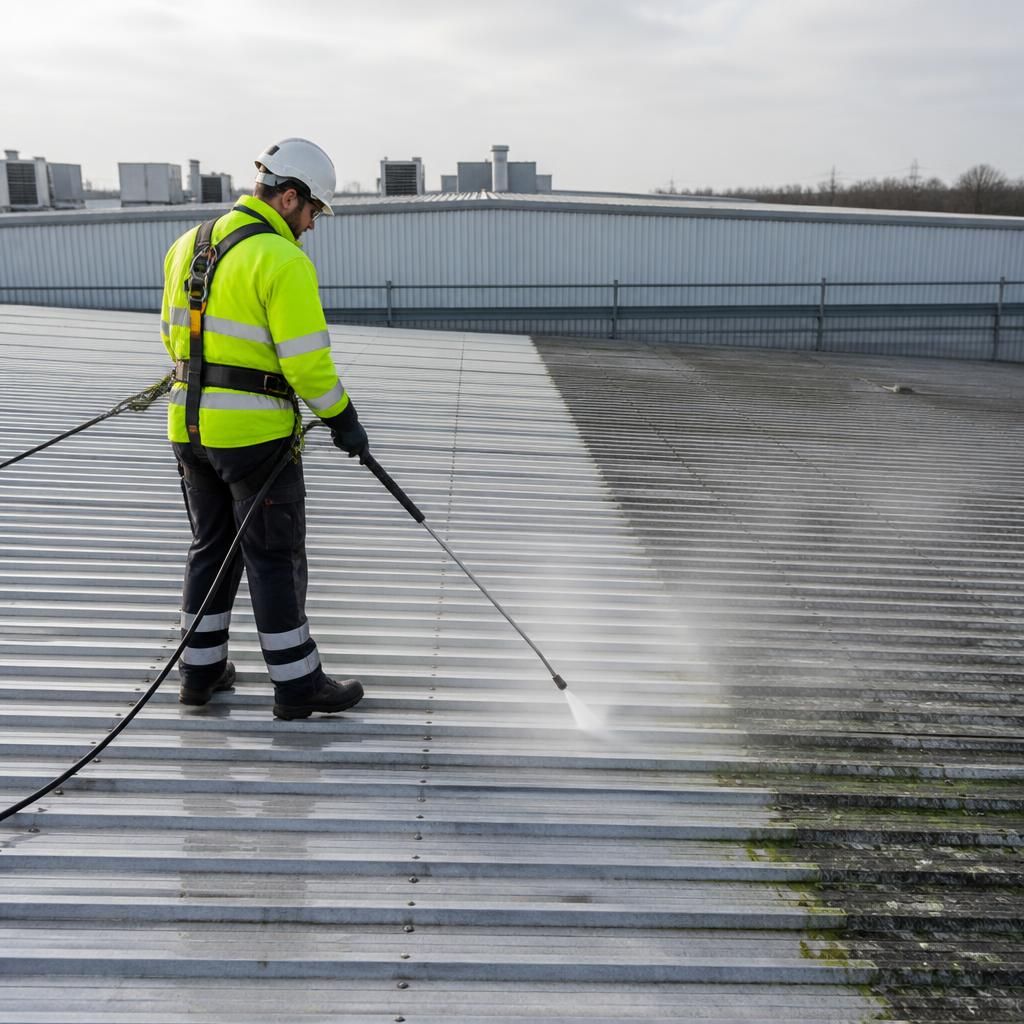 Safe Roof Cleaning