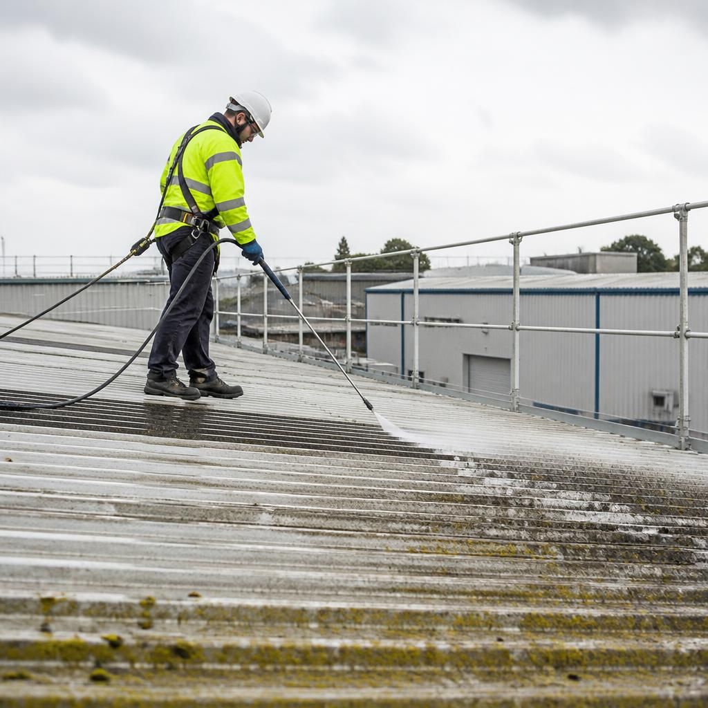 Safe roof cleaning practices