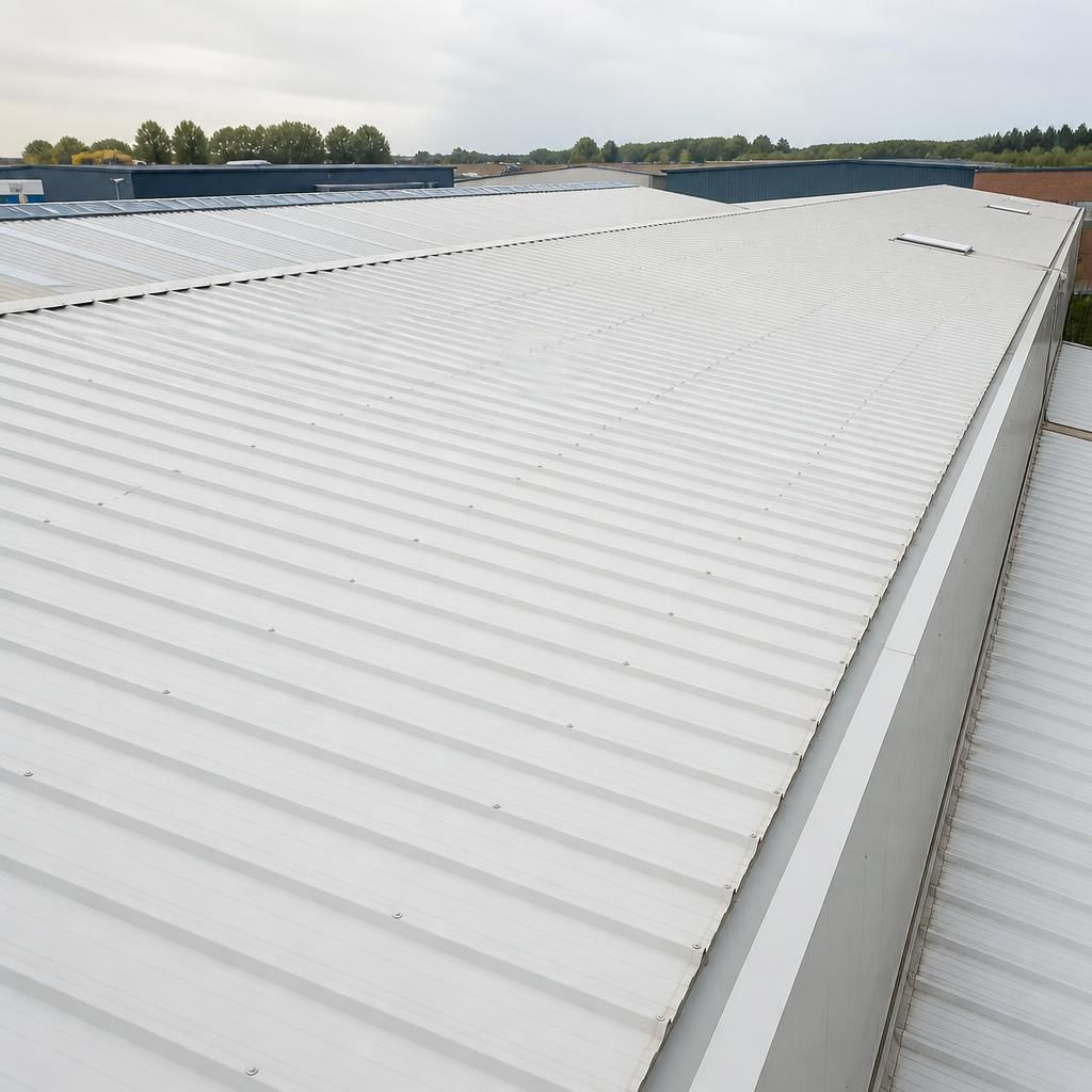 Clean roof after biocide treatment
