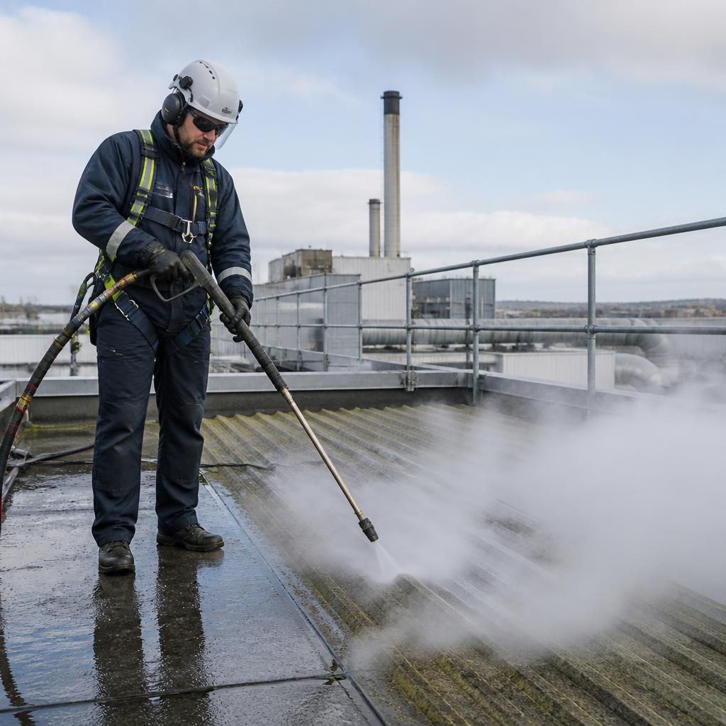 Eco-friendly steam cleaning process